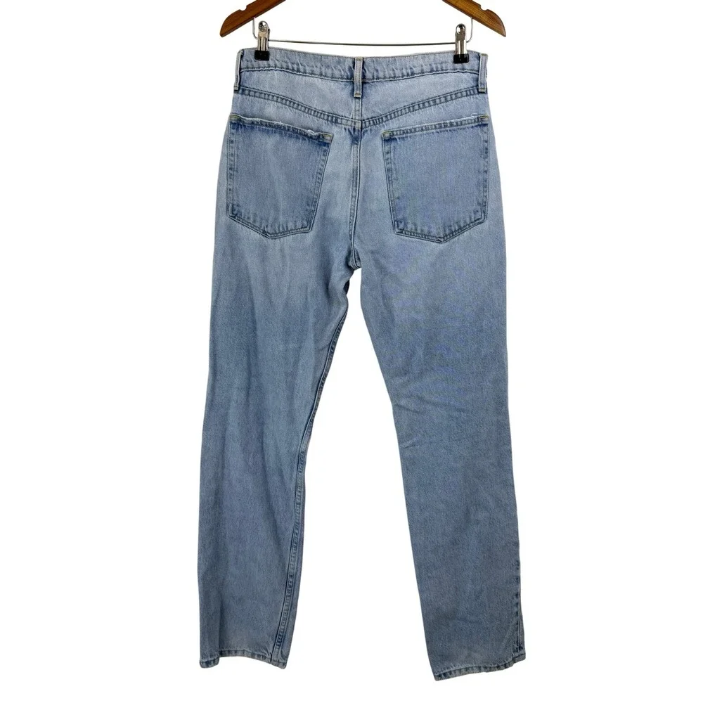 FRAME High Rise‎ Straight Leg Jeans Light Wash Cotton Lyocell NCSTTD02 MEN 29